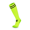 3 Pack Junior Lime Green Football Socks with Striped-FOURMINT