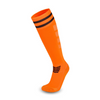 3 Pack Junior Orange Football Socks with Striped-FOURMINT