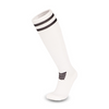 3 Pack Junior White Football Socks with Black Striped-FOURMINT