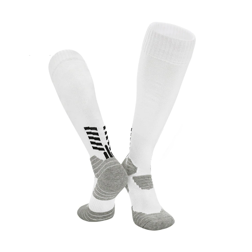 3 Pack Kids Thick Cushioned Football Socks White-FOURMINT