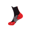 3 Pack Mens Anti Slip Trainer Socks Black Red-FOURMINT