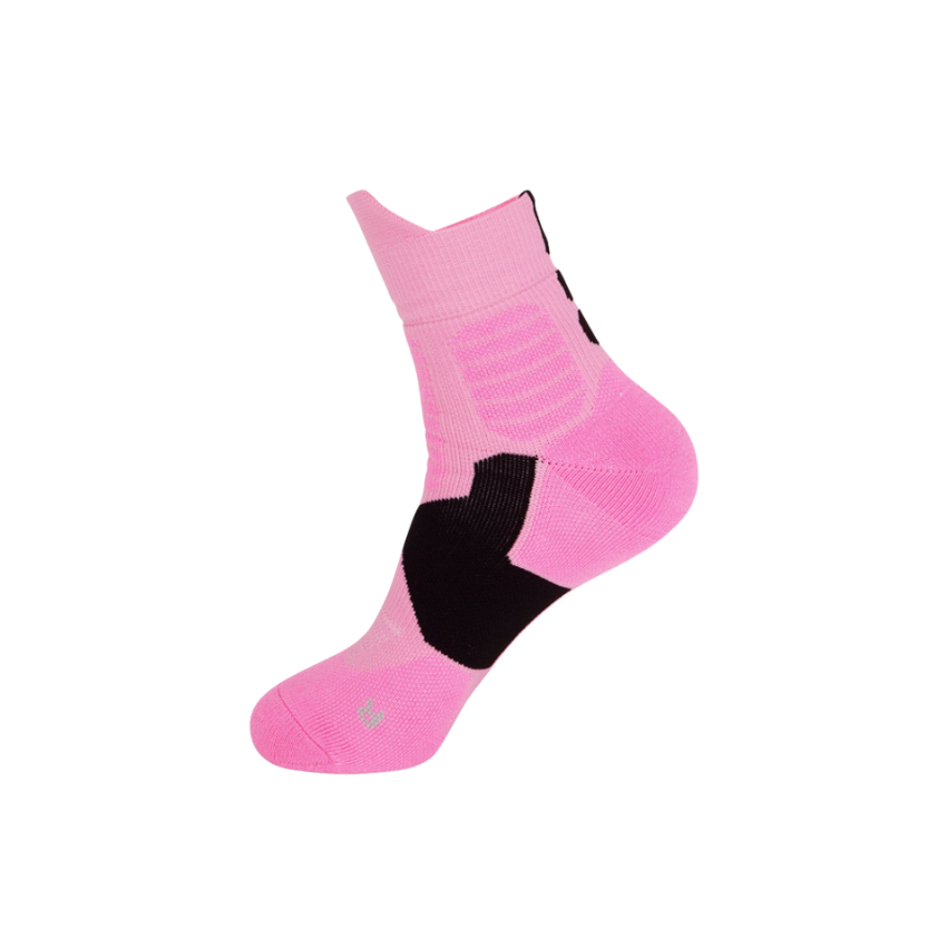 3 Pack Mens Anti Slip Trainer Socks Pink-FOURMINT