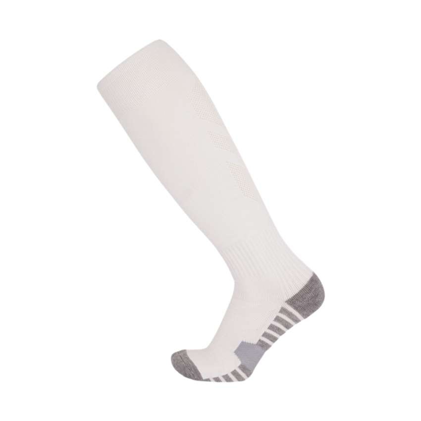 3 Pack Plain White Football Socks for Men-FOURMINT