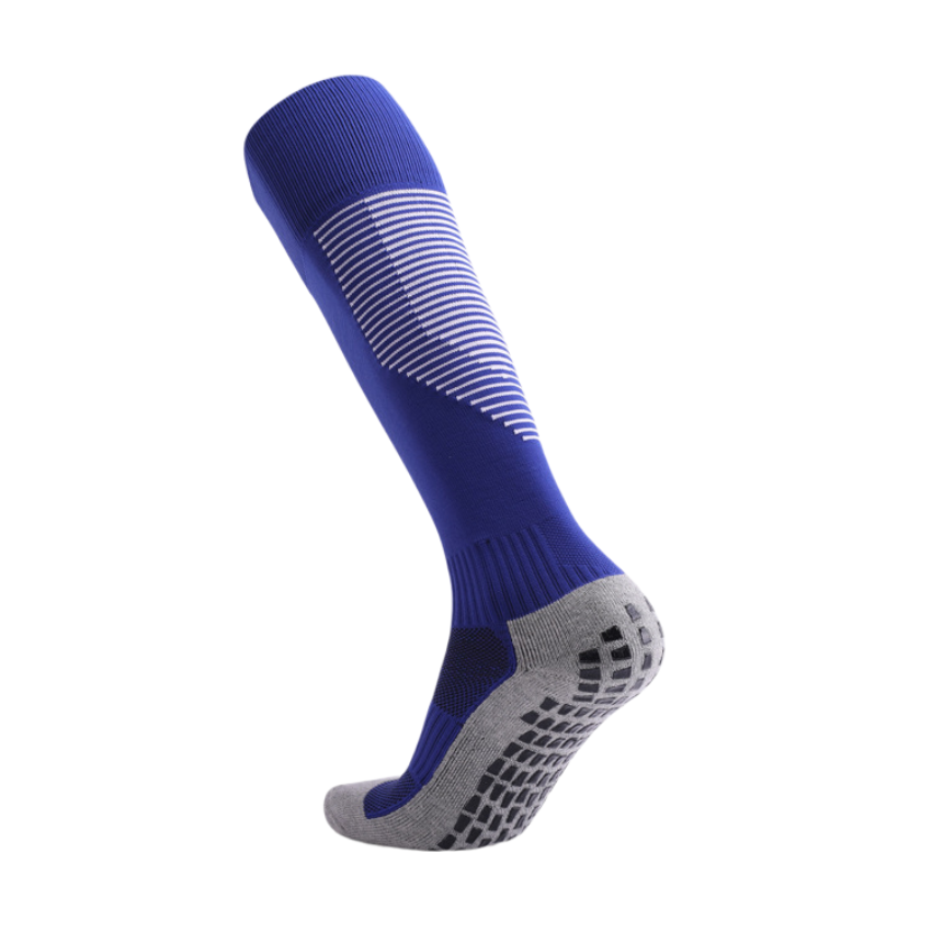 3 Pack Men's Blue Gripper Socks for Football-FOURMINT