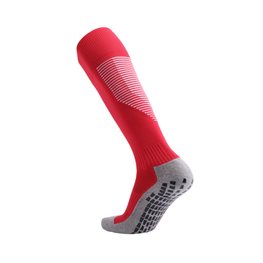 3 Pack Men's Red Gripper Socks for Football-FOURMINT