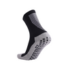 3 Pack Men's Black Football Socks with Grip-FOURMINT