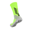 3 Pack Lime Green Football Grip Socks Mens-FOURMINT