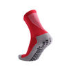 3 Pack Men's Red Football Socks with Grip-FOURMINT