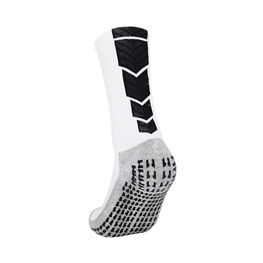 3 Pack Mens Grippy Football Socks White-FOURMINT