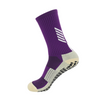 3 Pack Mens Football Grip Socks Purple-FOURMINT