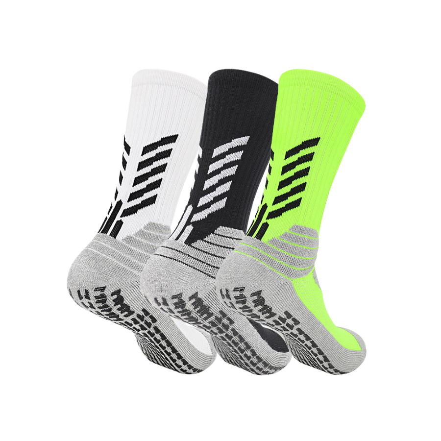 3 Pack Football Grip Socks with Compression Support-FOURMINT